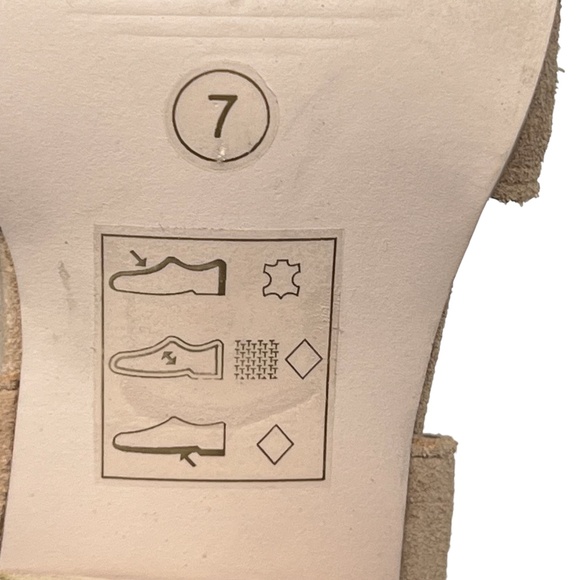 Sole Society women's tan suede strappy ankle booties size 7 - Picture 10 of 13